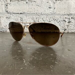 Maui Jim Gold Aviator Sunglasses